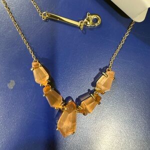 Kendra Scott Gold and Peach Necklace